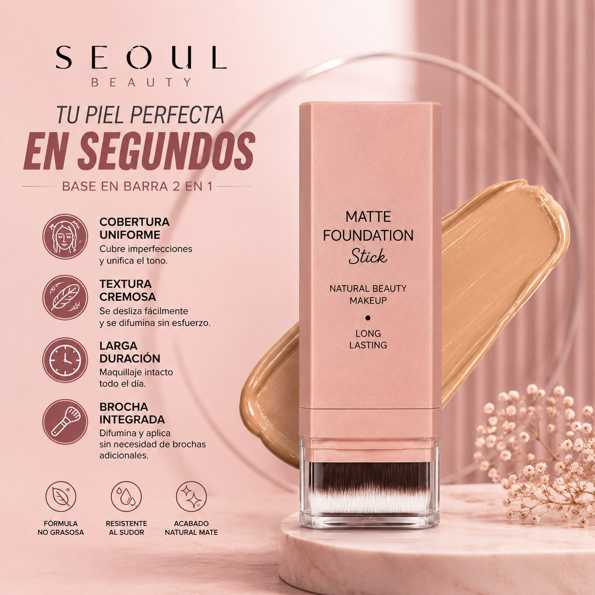 BASE EN BARRA DE MAQUILLAJE